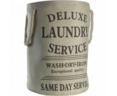 Wäschetonne Laundry 38x54 cm ca. 60 Liter beige Wäschesack Wäschesammler - GENERIC