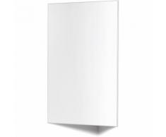 Piano Bad Eckspiegelschrank Weiss Hochglanz 30 cm Soft-Close Spiegelschrank Badezimmer - KAME