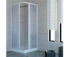 PVC Duschkabine 80x80 mit zentraler Offnung Mod. Acquario - RL