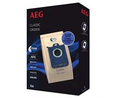 AEG GR200S s-Bag Staubsaugerbeutel Classic (5 Staubbeutel für dauerhaft hohe Saugleistung, optimale Filtration, Hygieneverschluss, hochwertige Papierbeutel, braun)