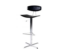 AC Design Furniture 4413 Barhocker Caroline, Sitz und Rücken Leder schwarz