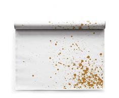 MY DRAP ILA48N2/101-11 6 pro Rolle 48 x 32 cm, Leinen Golden Splash Tischsets