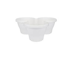 Elho Corsica Vertikaler Garten M - Übertopf - Weiss - Draußen - L 43.5 x W 33.5 x H 15.7 cm
