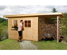 weka Gartenhaus 170 A Gr.3, 28 mm, ET, EF, Holzlagerplatz 150 cm