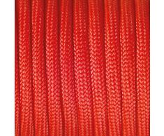 efco Paracord Seil, Polyester Blend, rot, 2 mm x 4 m