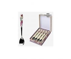 Atosa – 40929 – B/f. Besteck, 14,4 x 17,4 x 3,2 cm, Metall, Weiß, 4-teilig