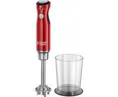 Russell Hobbs Stabmixer Retro rot, 700W, Infinity-Mix-Technologie, Messbecher + Deckel, BPA frei, spülmaschinenfest, Zerkleinerer, Pürierstab, Smoothie, Suppen, Joghurt, Saucen, Babynahrung, 25230-56