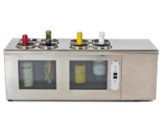 Cavevinum CV-5C-2T Flaschenhalter für 5 Flaschen mit Kompressor, doppelter Temperatur, für Weißwein, Stahl