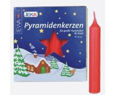 Sigro Pyramid Kerzen, Wachs, rot, 1,8Â x 1,8Â x 10,5Â cm