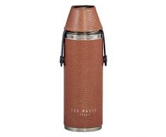 Ted Baker TED578 Flachmann und Schnapsbecher, 18/8 Edelstahl, 350 ml
