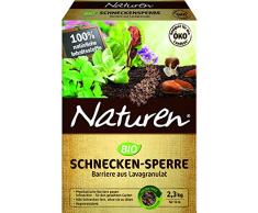 Naturen Bio Schnecken-Sperre, Regenbeständige Barriere aus speziellem Lavagranulat zur Abwehr von Schnecken im Garten, schützt Zierpflanzen-, Gemüse- und Obstbeete, 2,3 kg Packung