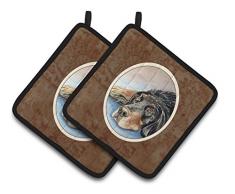 Caroline s Treasures Gordon Setter Waiting On Mom Paar Topflappen 7062pthd, 7.5hx7.5 W, multicolor