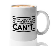 Kaffeebecher mit Schriftsteller, inspirierendes Zitat, 325 ml 11 Oz The Rock/ Dwayne Johnson