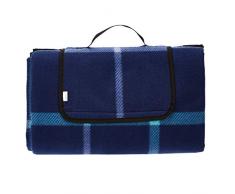 AmazonBasics - Picknickdecke, campingdecke mit wasserdichter Unterseite, 150 x 195 cm