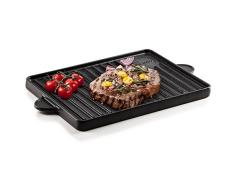 Genius BBQ Grill-Platte | 2-seitig | 29 x 22,5 cm | Barbecue Grill-Platte | gusseisern | NEU