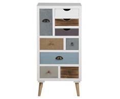 AC Design Furniture Kommode Suwen, B: 48 x T:32 x H: 98 cm, MDF, mehrfarbigen