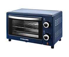 Team Kalorik TKG OT 2025 BU 9 Liter Mini-Ofen mit Backblech, Grillrost und Krümelschublade (0-230°C), 900, 9 liters, metallic Blau