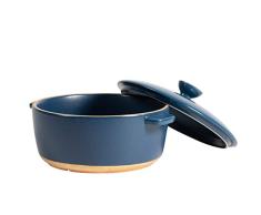 De La Terre Dutch Oven aus Keramik, hitzebeständiges Kochgeschirr für den Ofen, Mikrowelle, Herd oder Grill, 20,3 cm / 2,25 Qt