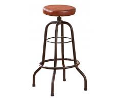Inter Link 85300330 Barhocker Bar-Stuhl Metallhocker Hocker Stuhl Bar Ledersitz Tresenstuhl schwarz