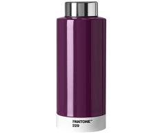 Pantone Trinkflasche, Edelstahl, Aubergine 229, 7.4 x 7.4 x 19 cm