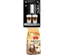Melitta Caffeo Solo & Perfect Milk E957-101 Schlanker Kaffeevollautomat mit Auto-Cappuccinatore, Schwarz + Ganze Kaffeebohnen, 100% Arabica, Milder Geschmack, leichter Charakter, Stärke 2