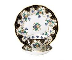 Royal Albert 100 Years 1900 Teetasse, Untertasse und Teller, 20,3 cm, mehrfarbig, 3-teilig Teetasse, Untertasse, Teller 8 Herzogin