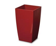 Vase Arco Eckig 25 x H42 cm rot