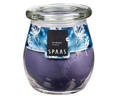 Ivyline s0547014613 118/100 mm Snowy Sky Duftkerze im Glas, Blau