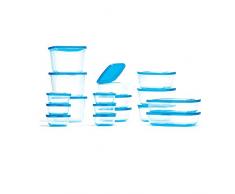 Mr Lid Premium Frischhaltedosen 17-teilig mit fest angebrachten Deckeln