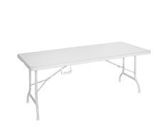 Ldk Garden – Gartentisch Klapptisch, 180 x 75 x 72 cm 180x75x72 cm weiß