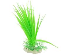 sourcingmap Kunstpflanze für Aquarien, Keramik, 21,8 cm, Grün
