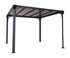 Palram Milano Aluminium pavillon, grau, 309 x 309 x 225 cm
