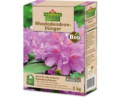 Florissa Natürlich 58589 BIO Rhododendron Dünger mit ProtoPlus für schöne Blüten - auch für Hortensien, Eriken, Azaleen, Heidelbeeren und alle Moorbeetpflanzen | biologisch GÄRTNERN Gütesiegel, Braun