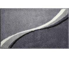 Grund Badteppich 100% Polyacryl, ultra soft, rutschfest, ÖKO-TEX-zertifiziert, 5 Jahre Garantie, LUCA, Badematte 70x120 cm, grau