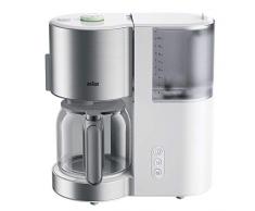 Braun Household Braun IDCollection Kaffeemaschine KF 5105 WH – Filterkaffeemaschine, mit AromaSelect & 10 Tassen Thermoskanne, perfekter Genuss, 1000 W, Weiß/Edelstahl, Kunststoff