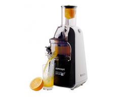 CONCEPT Hausgeräte LO7067 Entsafter HOME MADE JUICE mit XXL einfüllöffnung, 7,5 cm, Slow Juicer, BPA frei, der Spezialist für Johannisbeeren, 60 Um./min., Silber + Schwarz, 240 W, 1 l