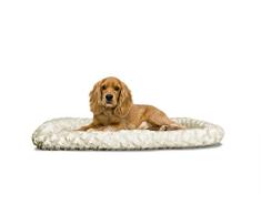 Furhaven Ultra Plüsch Nackenrolle Pet Hundebett, Größe M, Latte