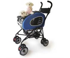 Haustier-Buggy, ips-020/blau, Hunde-Tragetasche, Trolley, Trailer, InnoPet®, Playstation Pet Buggy. Zusammenklappbar Pet Buggy, Kinderwagen, Kinderwagen für Hunde und Katzen.