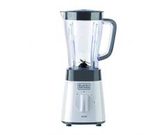Black+Decker ES9120070B BXJB500E Standmixer, 500, Kunststoff, 1.5 liters, Weiß und grau
