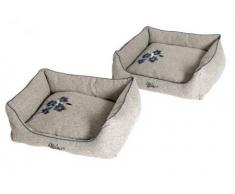 Karlie Bett Enzian by Heino, 80 x 60 cm, graubeige