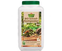 Florissa Natürlich 58625 BIO Schnell-Komposter | Kompostbeschleuniger unterstützt den Verrottungsprozess für Humus in 3-6 Monaten | biologisch GÄRTNERN Gütesiegel, Braun