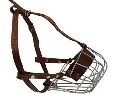 Metall Draht Korb Hund Maulkorb Gepolsterte, große Rottweiler. Umfang 38,1 cm Länge 11,4 cm