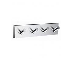Smedbo Haus verchromtem Quadruple Handtuch Haken, Silber
