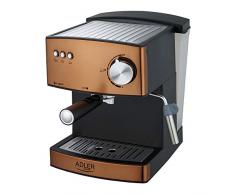Adler AD 4404cr cafetera espresso Espressokocher, 850, Aluminium, Gold