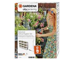 Gardena NatureUp! Bewässerungsset Vertikal Wasserhahn: Bewässerungssystem für bis zu 27 Pflanzen, unsichtbare Bewässerung, Anschlussmöglichkeit für Bewässerungscomputer (13156-20)