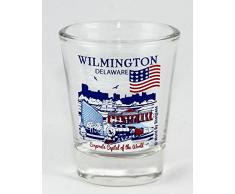Wilmington Delaware Schnapsglas Great American Cities Collection