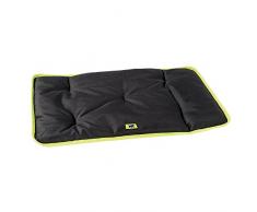 Ferplast Katzen- & Hundematte Jolly 60 in Schwarz – Wasserdichte, gepolsterte Haustiermatte aus Spezial-Stoff für Transportboxen, als Schutz für Kofferraum oder Hundehütten – Maße: 38 x 57 cm