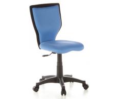 hjh OFFICE 670030 Kinder-Schreibtischstuhl KIDDY LUX Netzstoff Hellblau Drehstuhl Ergonomisch