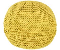 Croci C2178862 Twist Gelber Geflochtener Hocker Für Hunde, Größe 46 cm