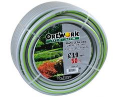 Orework 255067 Gartenschlauch aus flexiblem PVC mit 5 Schichten, grau